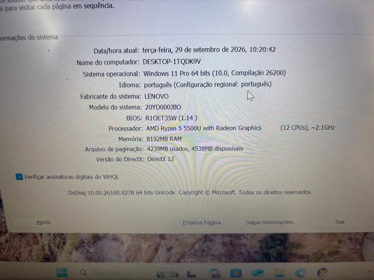 Notebook Lenovo ThinkPad  AMD Ryzen 5 5500U  - Foto 2