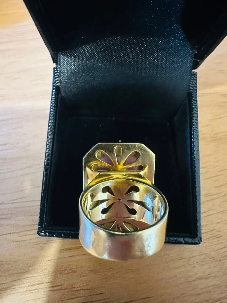 ANEL EM OURO 18K COM PEDRA ROSA NATURAL - 19,0 g - Foto 5
