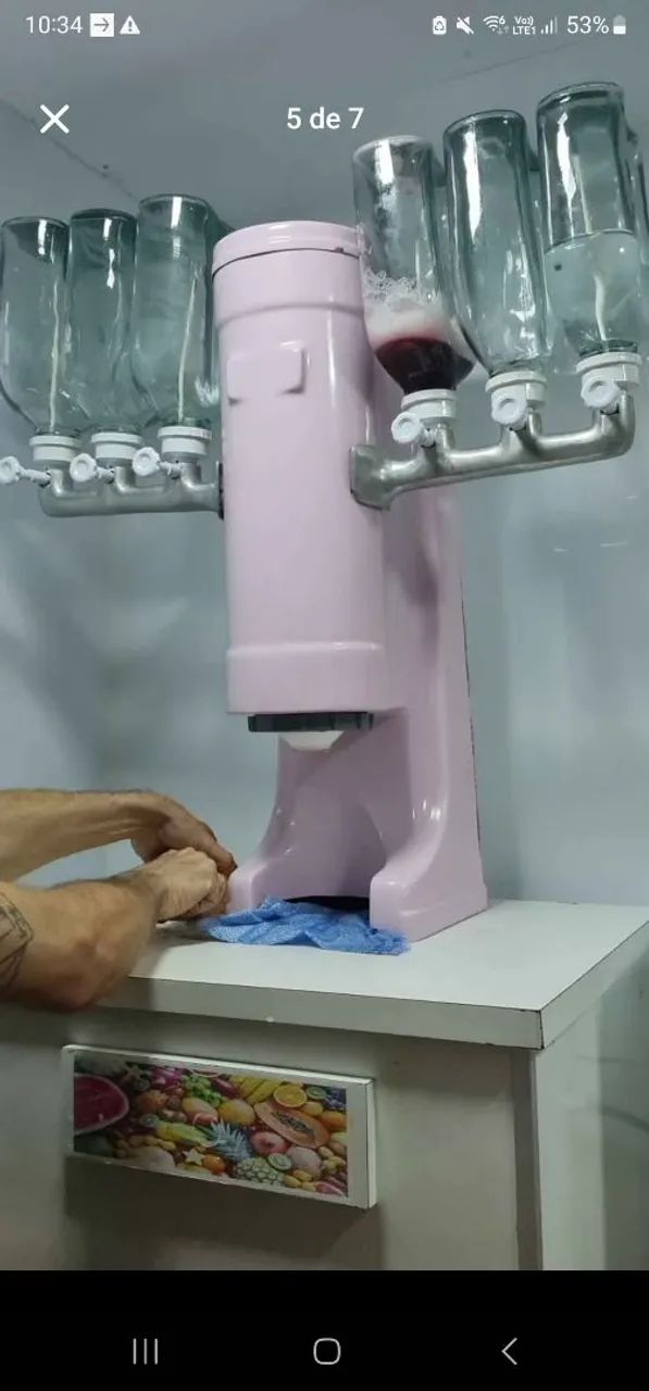 Máquina de sorvete americano 