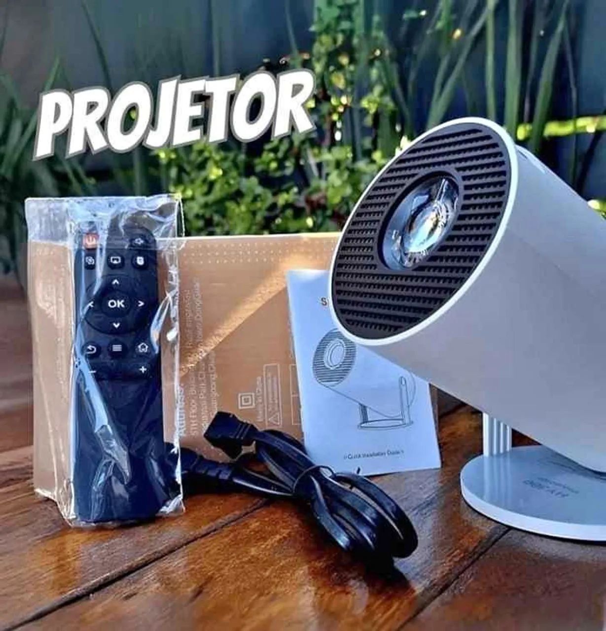 PROJETOR HD SMART ANDROID - NOVO LACRADO WIFI E BLUETOOTH - Foto 5