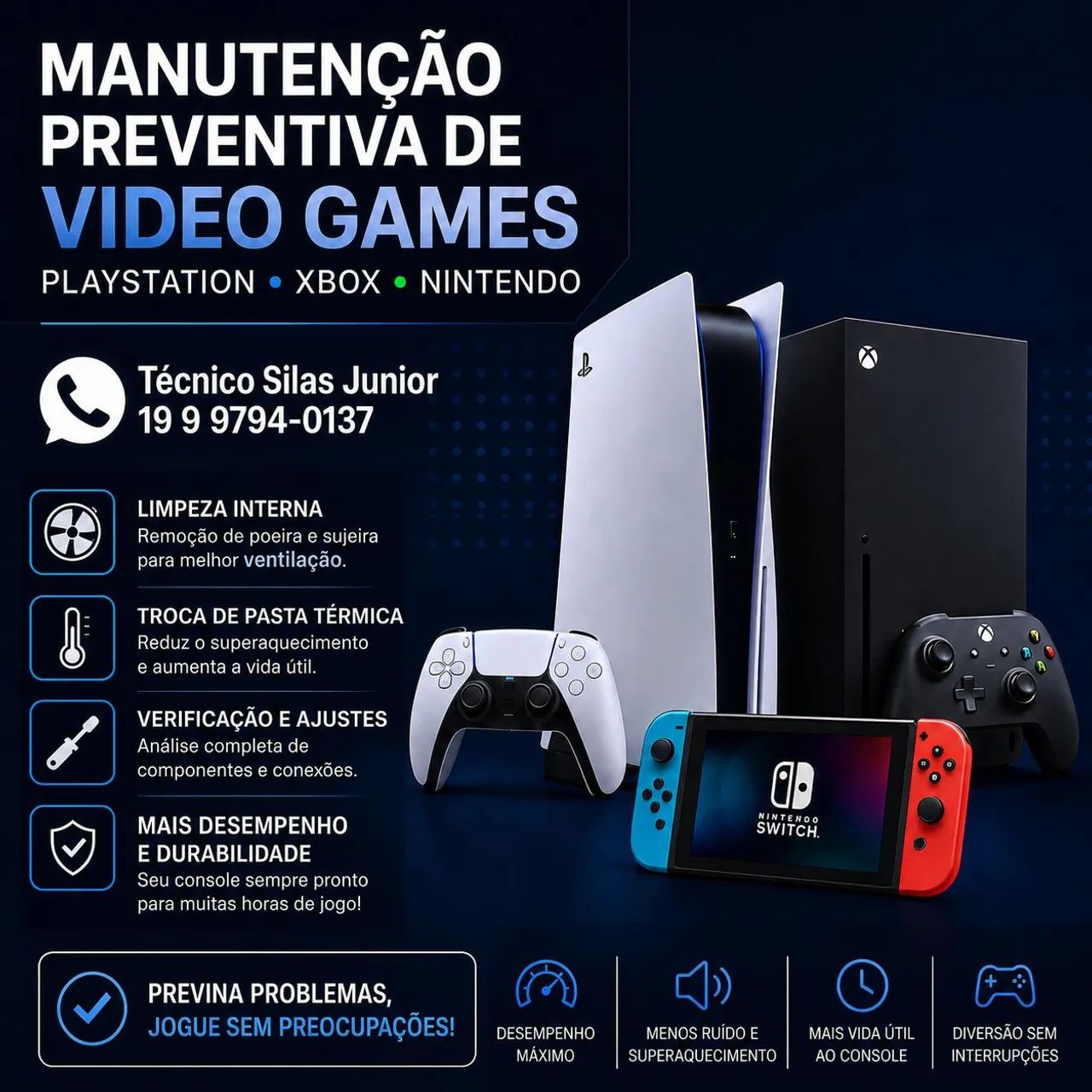 Preventiva Games manutenção 