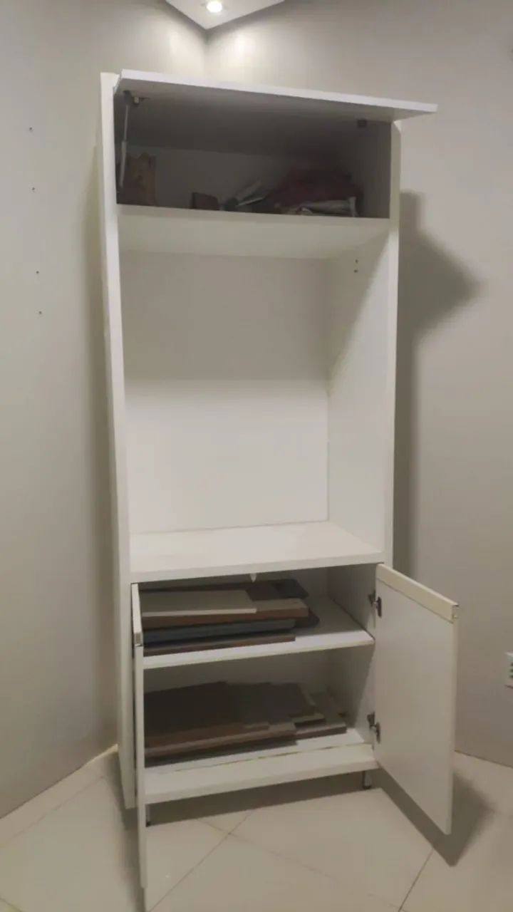Arm ário 3 portas em mdf branco  - Foto 2