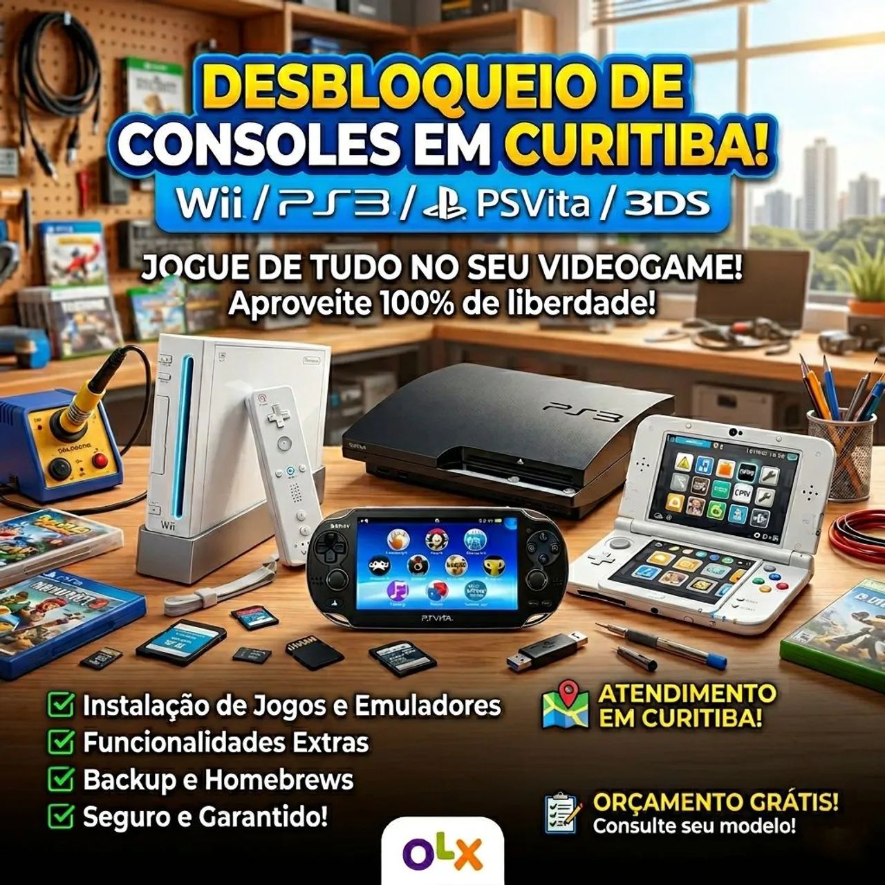 Desbloqueio de consoles