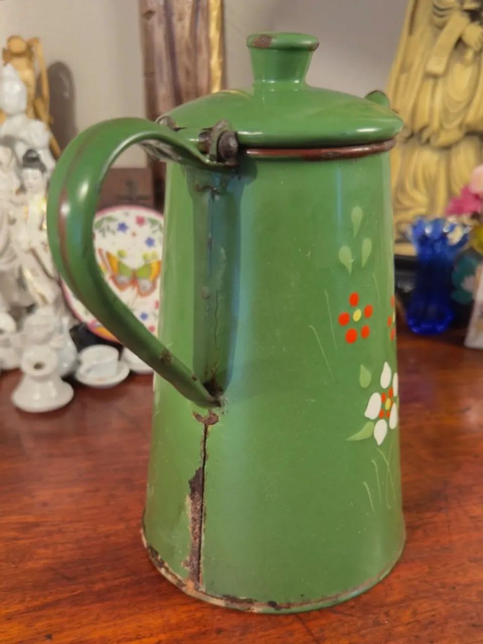 Bule em Ágata Verde com Pintura Floral - Foto 4