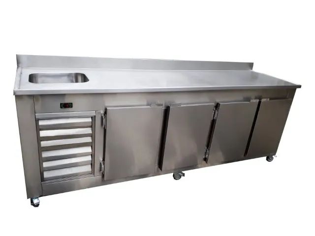 Balcão refrigerado sob medida inox  - Foto 3