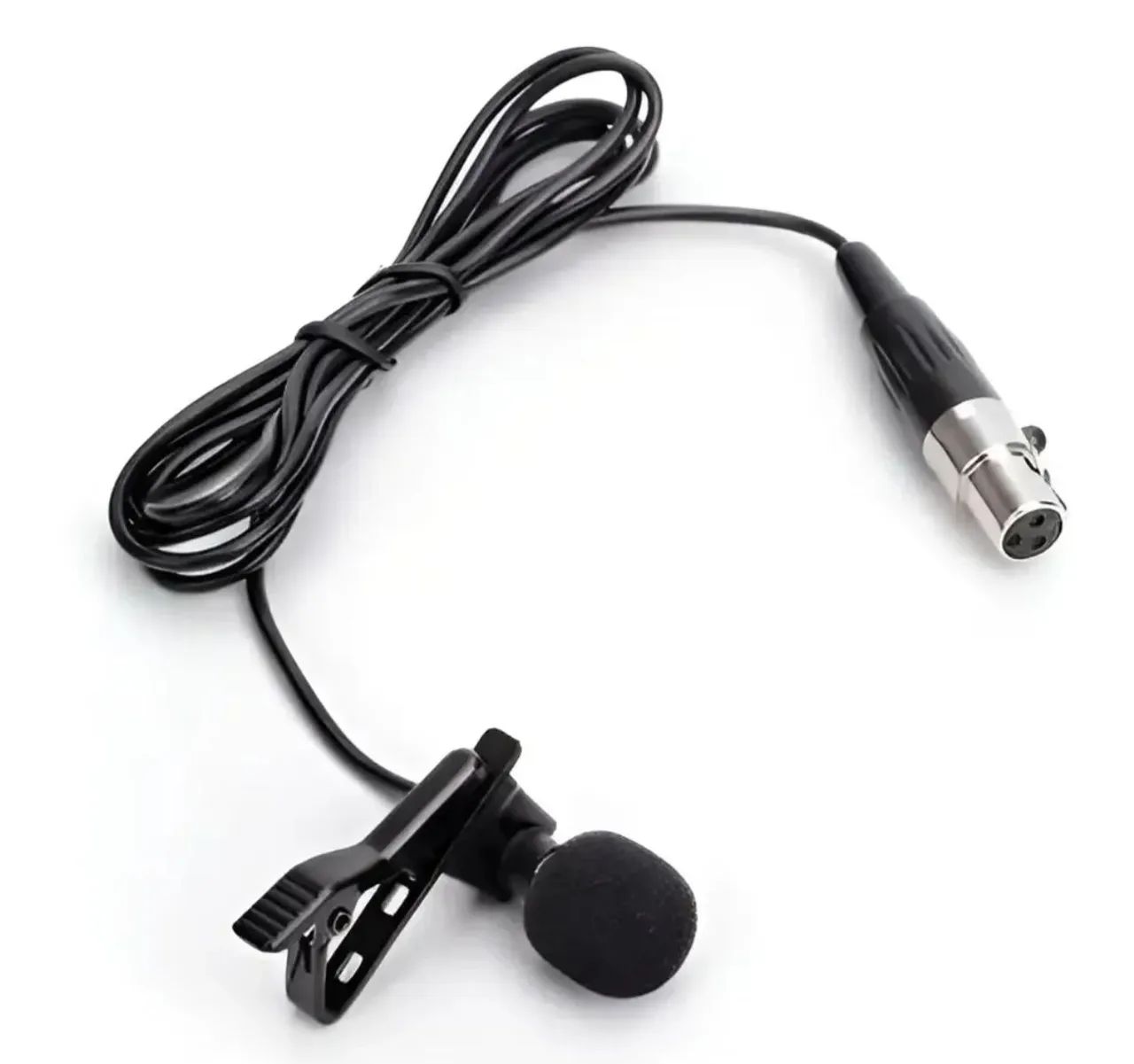 Microfone Lapela Shure Cor Preto usado 