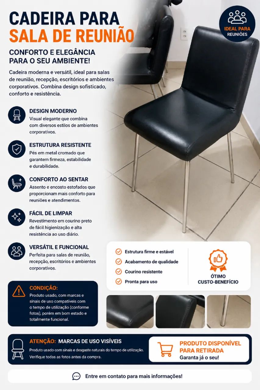 Cadeira para Sala de Reunião 
