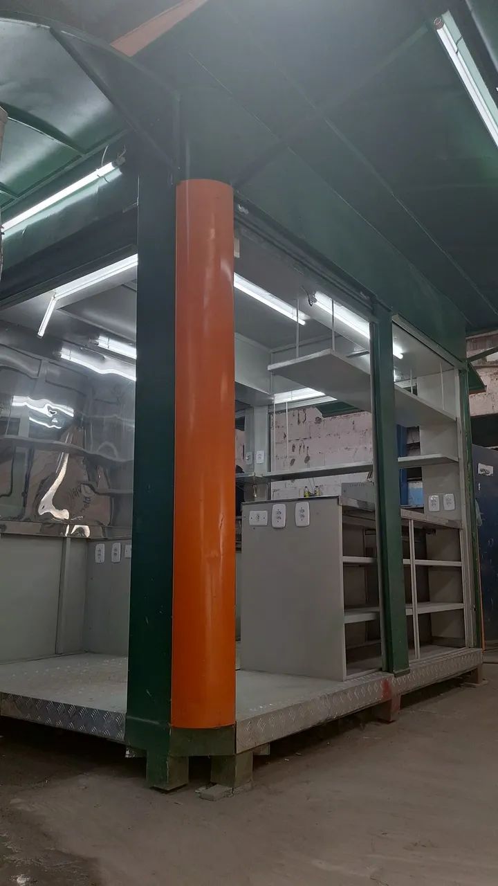 Quiosque Comércio Aço 4 portas 3mx2mx3m - Foto 4