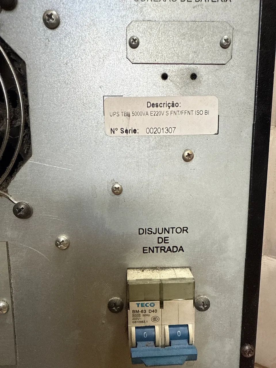 Nobreak Lacerda Ups Tbb 5000Va Usado - Foto 2