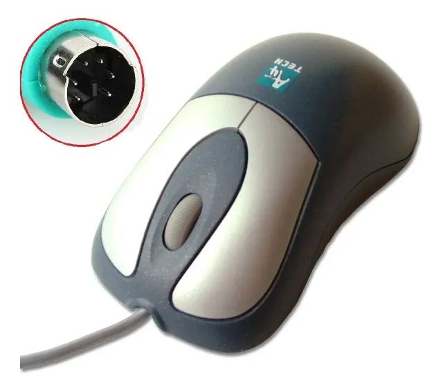 Mouse com Fio PS2 Verde Bolinha Mecânico Compatível Windows  - Foto 2