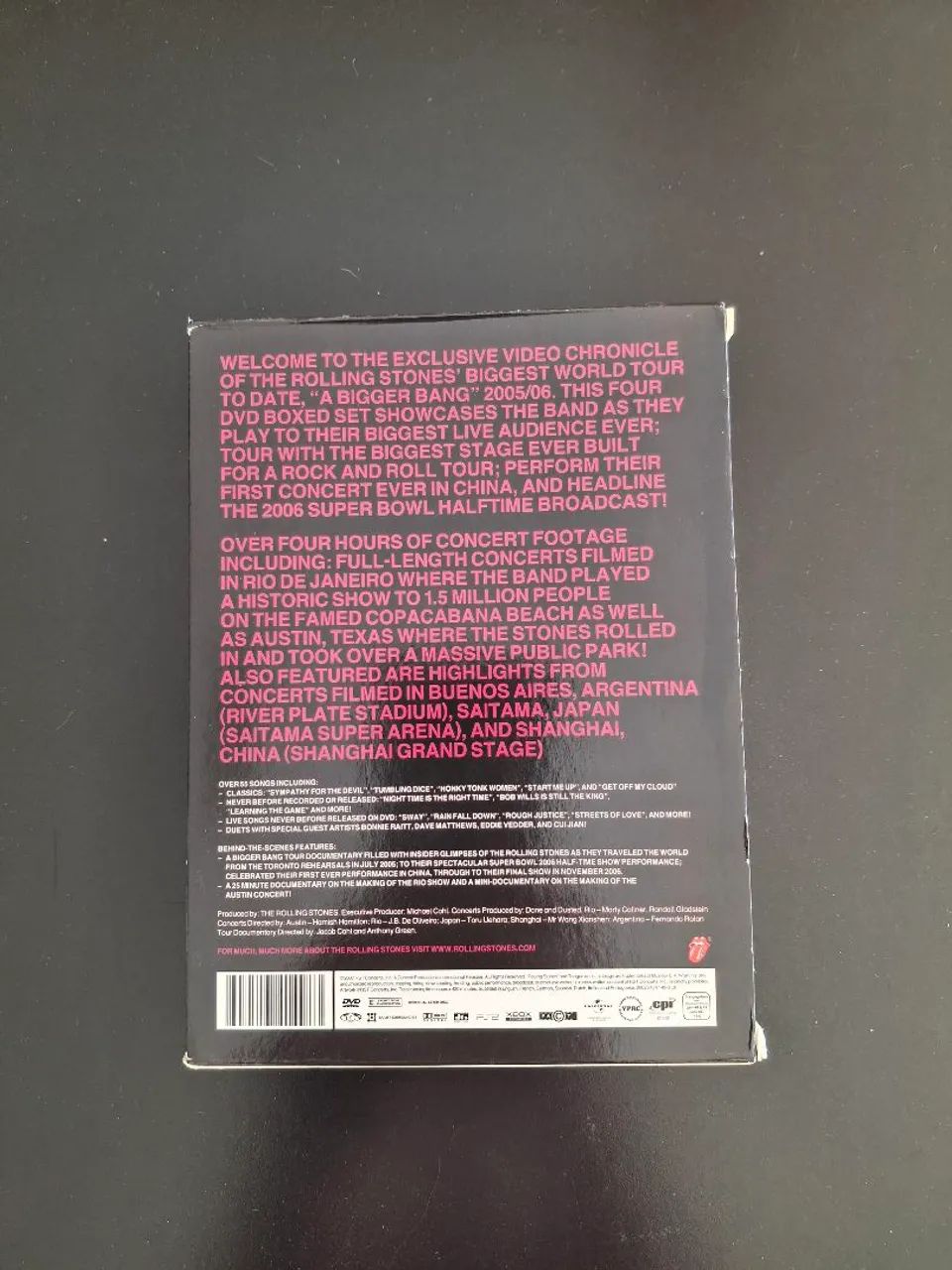 Box Rolling Stones Biggest Bang 4 DVDs impecável  - Foto 2