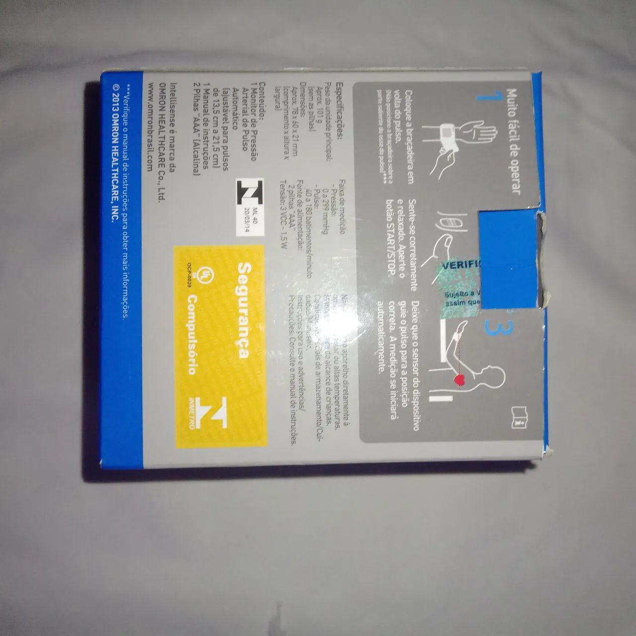 monitor de pressão arterial de pulso automático OMROM HEM-6122 - Foto 5