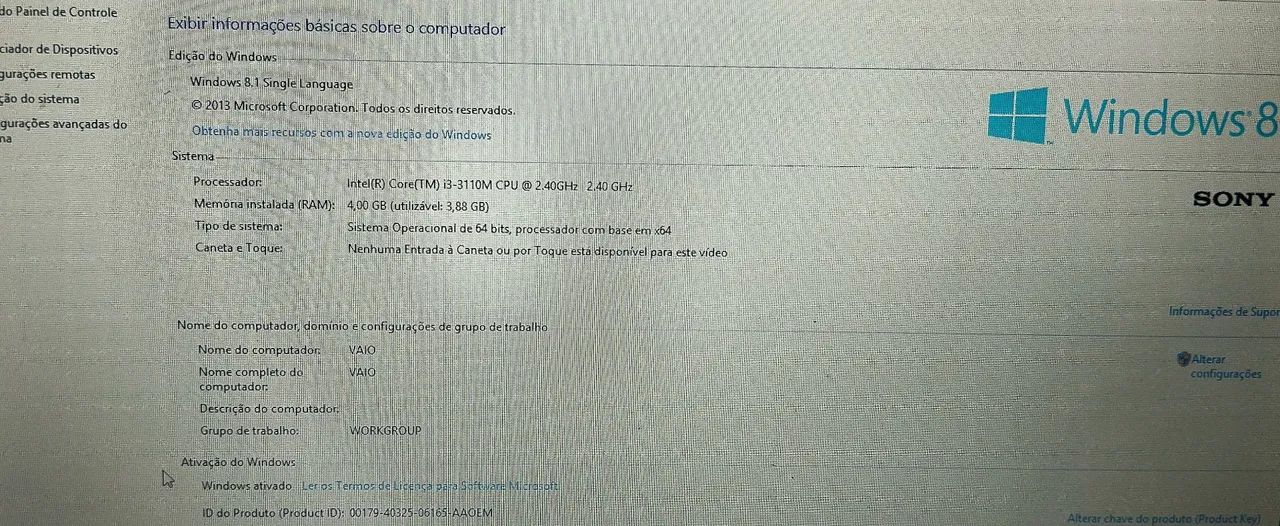Notebook VAIO modelo SVE151J11X - Foto 5