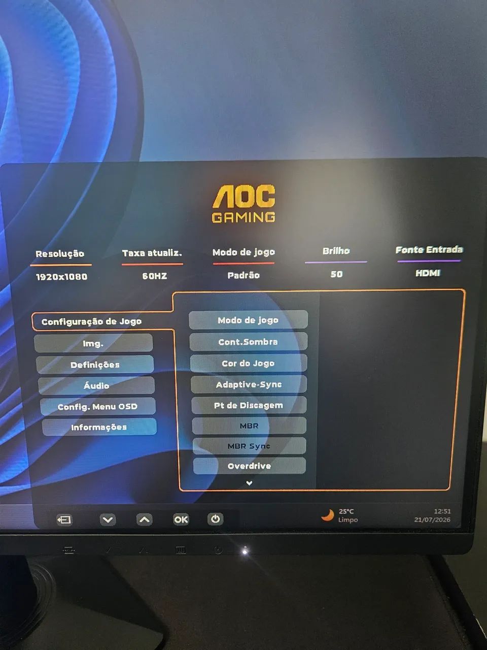 Monitor AOC 144Hz Novo com a Caixa - Foto 2