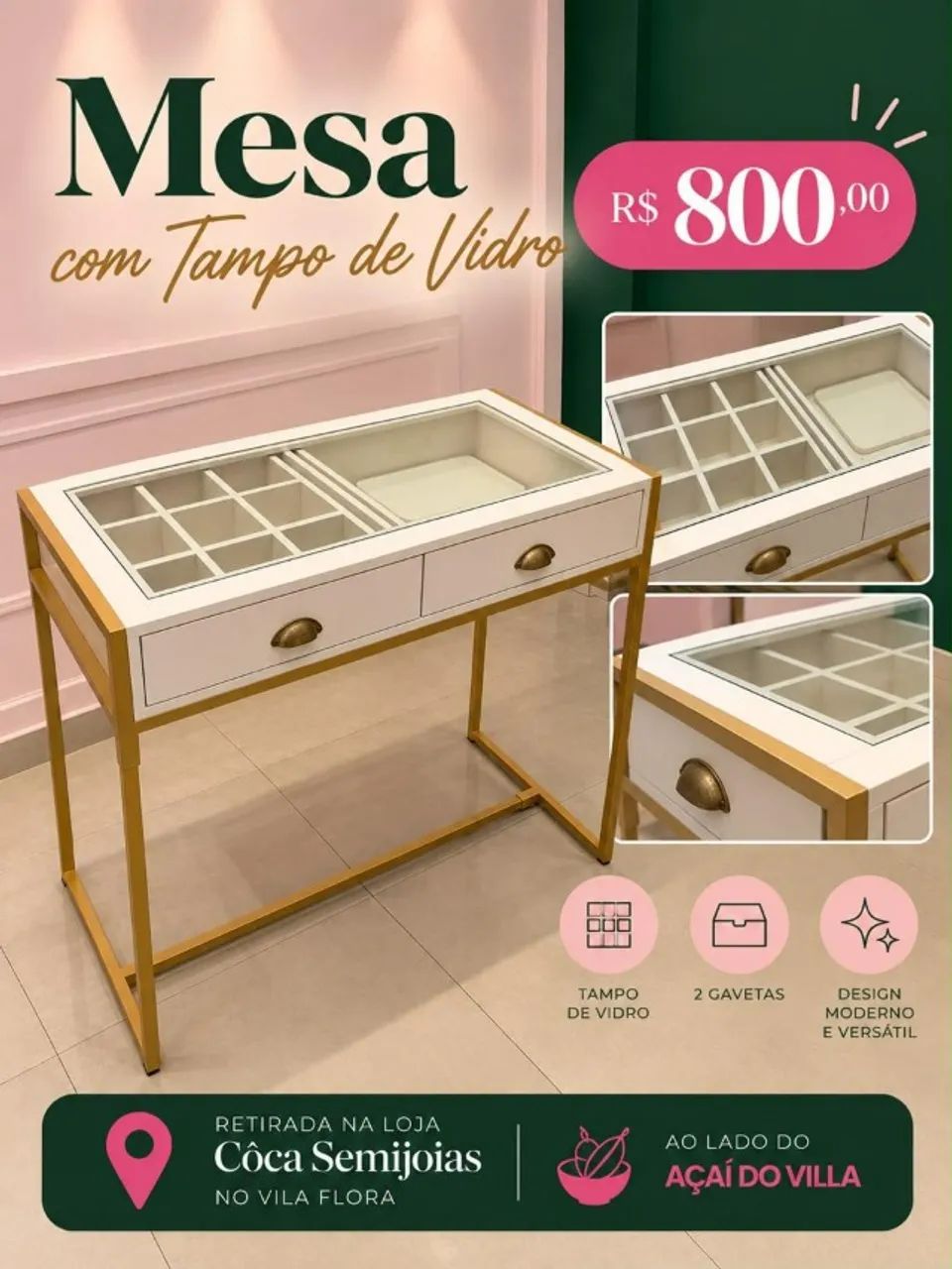 aparador, Mesa, Estante para Loja - Foto 3