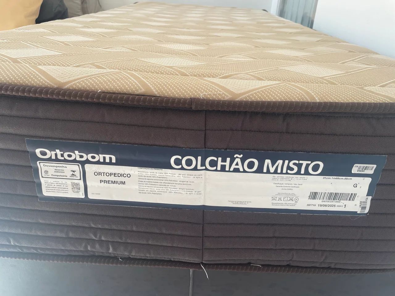 Cama Box Ortobom + Colchão ortopédico  premium  - Foto 3