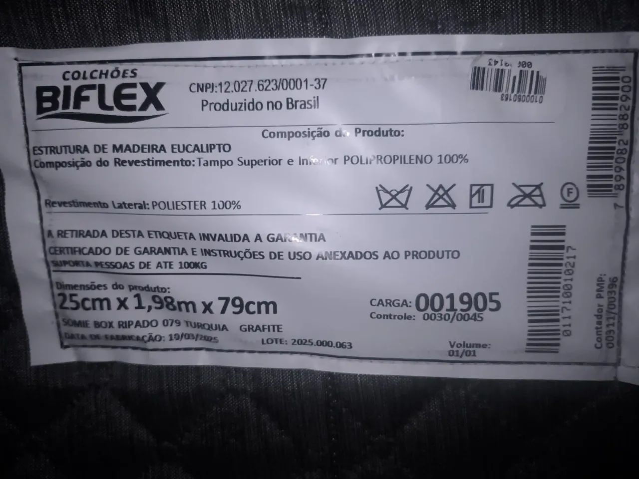 Base Box Queen Biflex Grafite