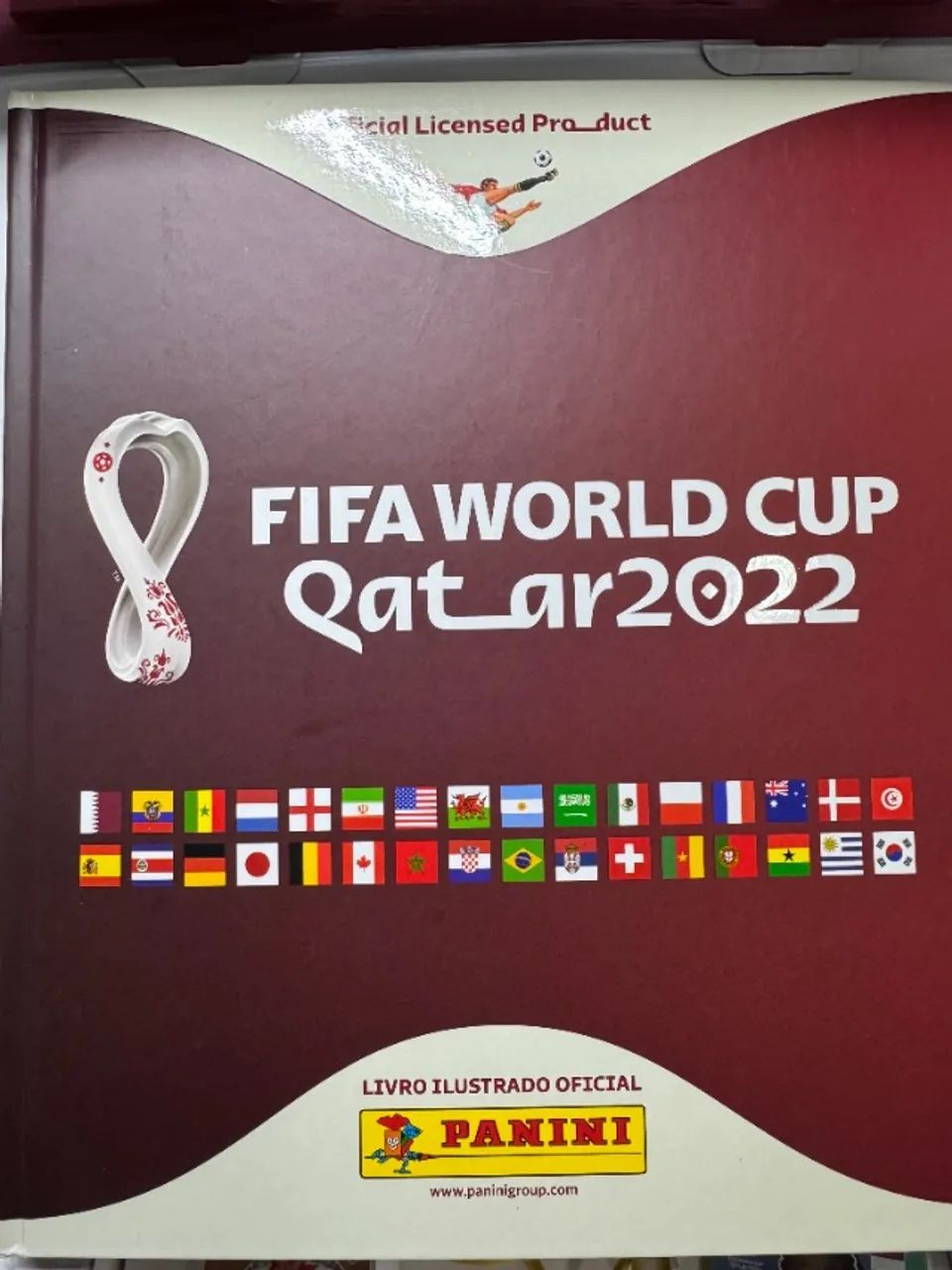 Álbum Copa 2022 (capa dura, perfeito estado, completo, com caixa)