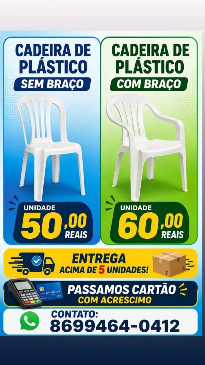 Cadeiras de Plástico - Foto 3
