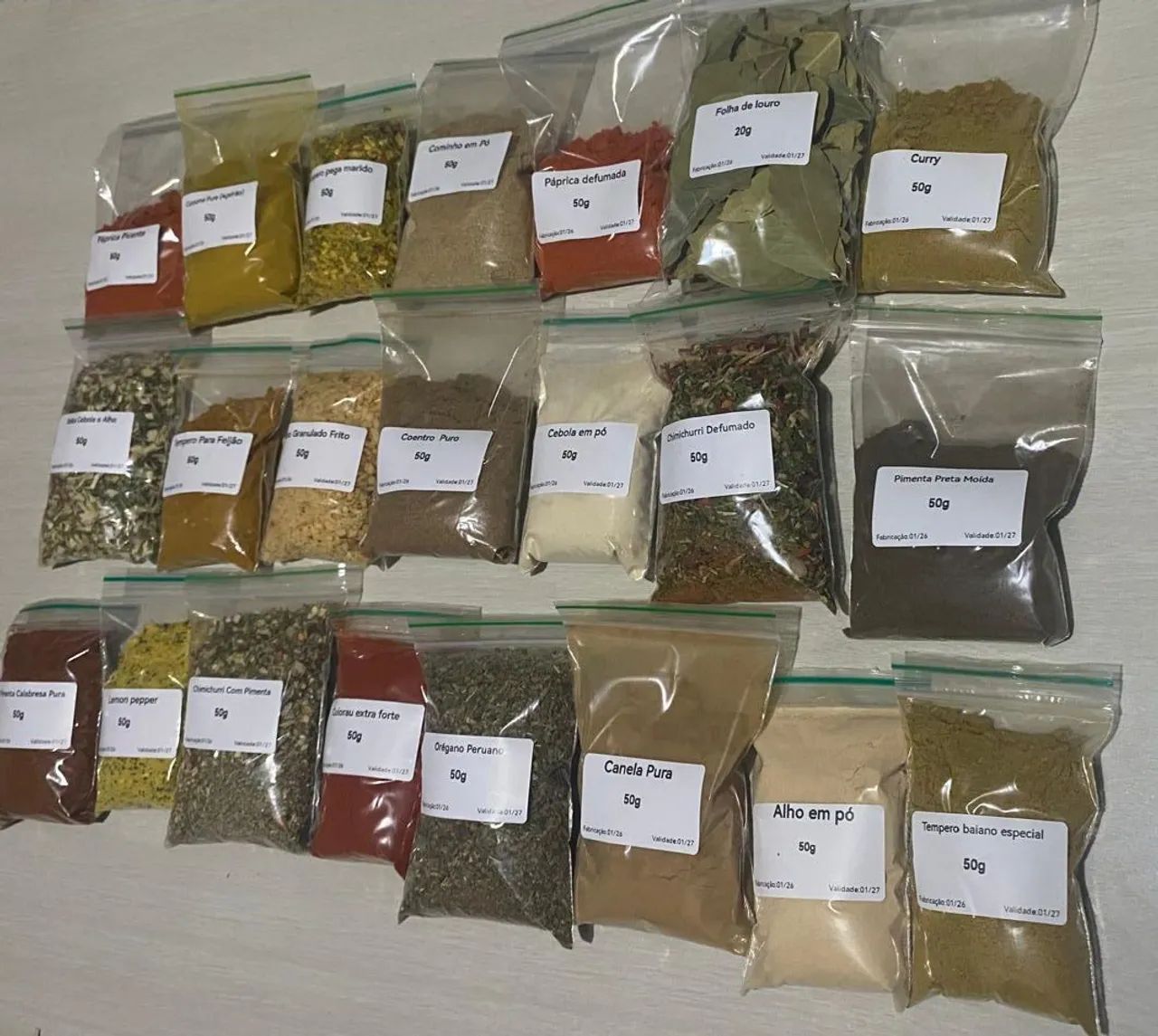 Kit Mês (20 Tipos De Temperos Com 50g cada) - Foto 4