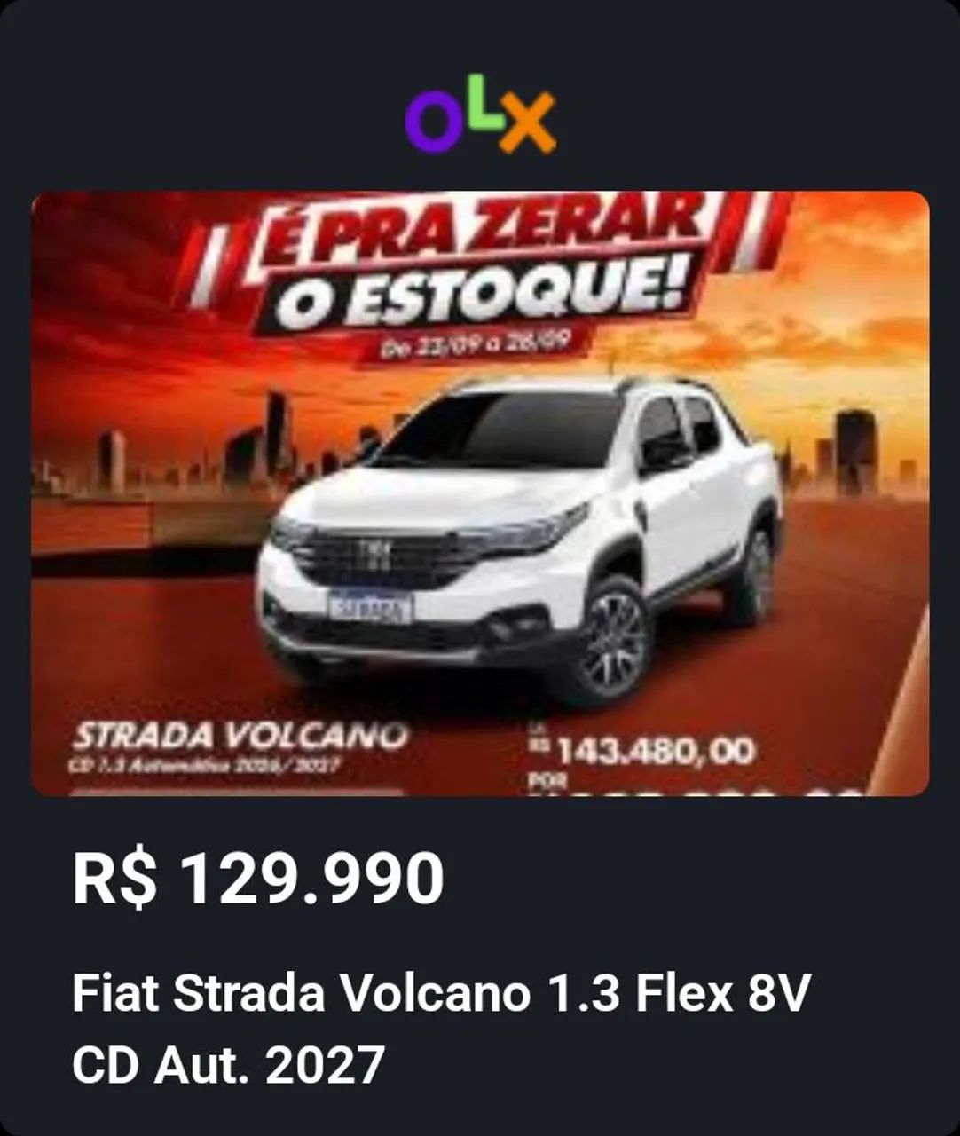 Fiat Strada Volcano 1.3 Flex 8V CD Aut. 2027 - Foto 2