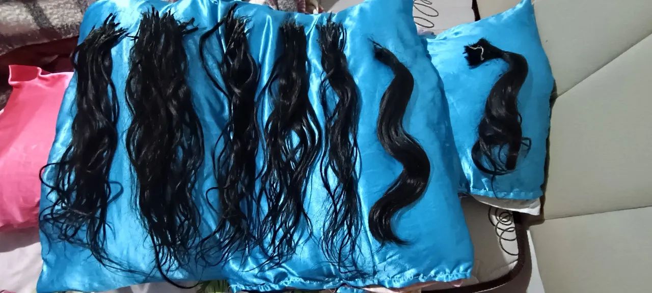 Cabelo 100% humano liso ondulado  - Foto 3