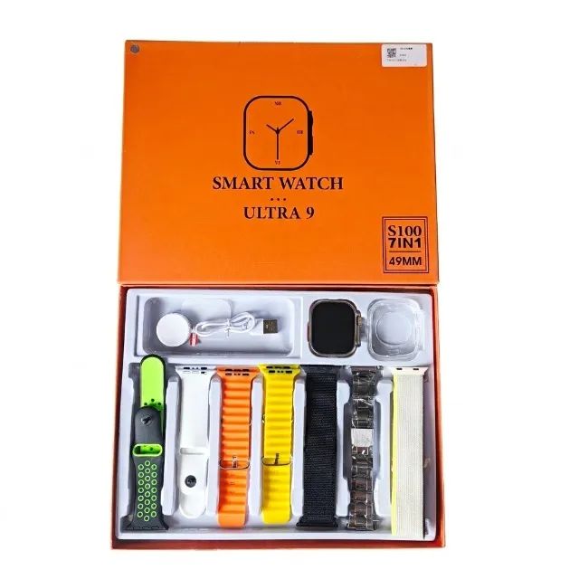 Smartwatch Ultra 9 com 7 Pulseiras 49mm