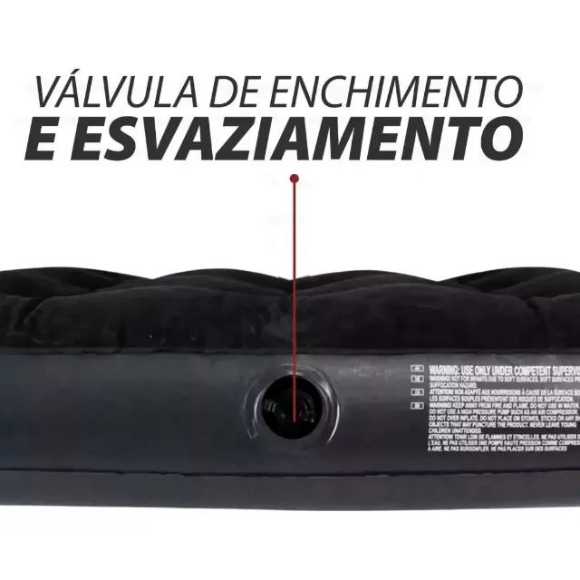 Colchão Solteiro + Bomba Manual 30cm  - Foto 3