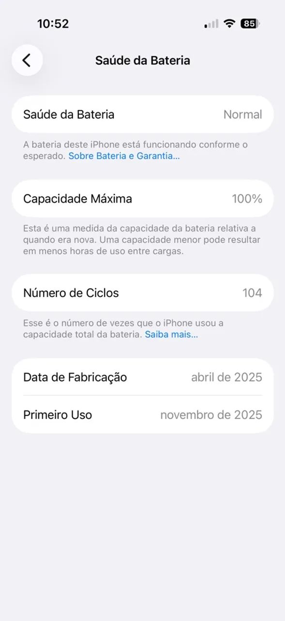 iPhone 16 Pro - bateria 100% comprado a 1 mês ! - Foto 2