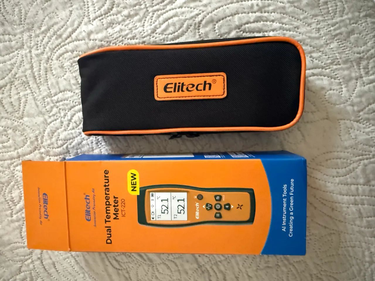 Termômetro Digital Termopar Sensor Tipo K Bluetooth Elitech