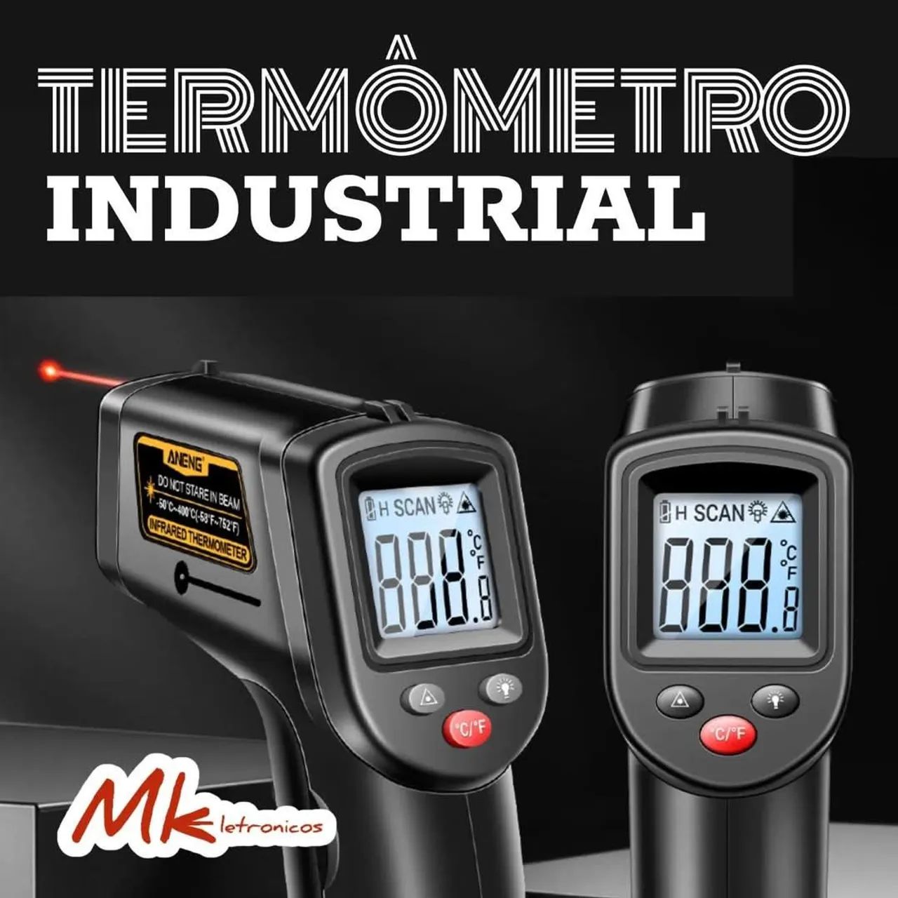 Termômetro Infravermelho Industrial 