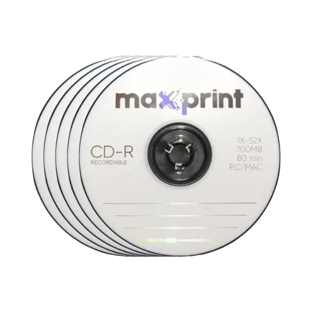 DISCO GRAVÁVEL CD-R 52X 700MB 80 MINUTOS ENVELOPE - MAXPRINT - Foto 4