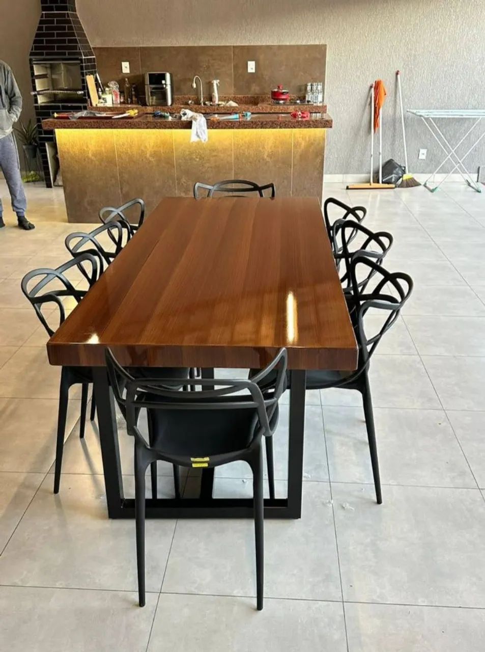 Mesa pedra de ardósia pintada  - Foto 3