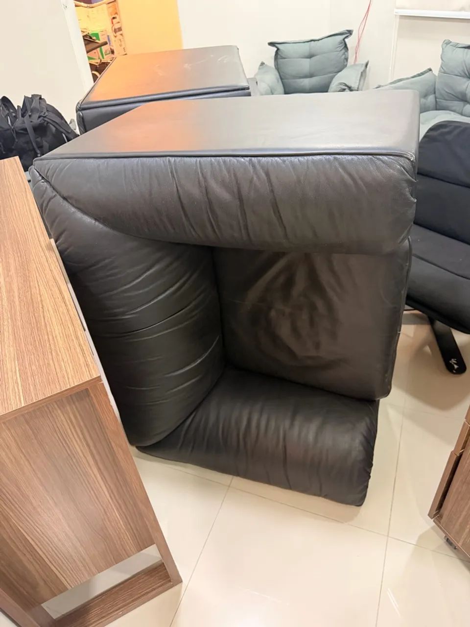 Poltrona em couro 100% legítimo  - Foto 4