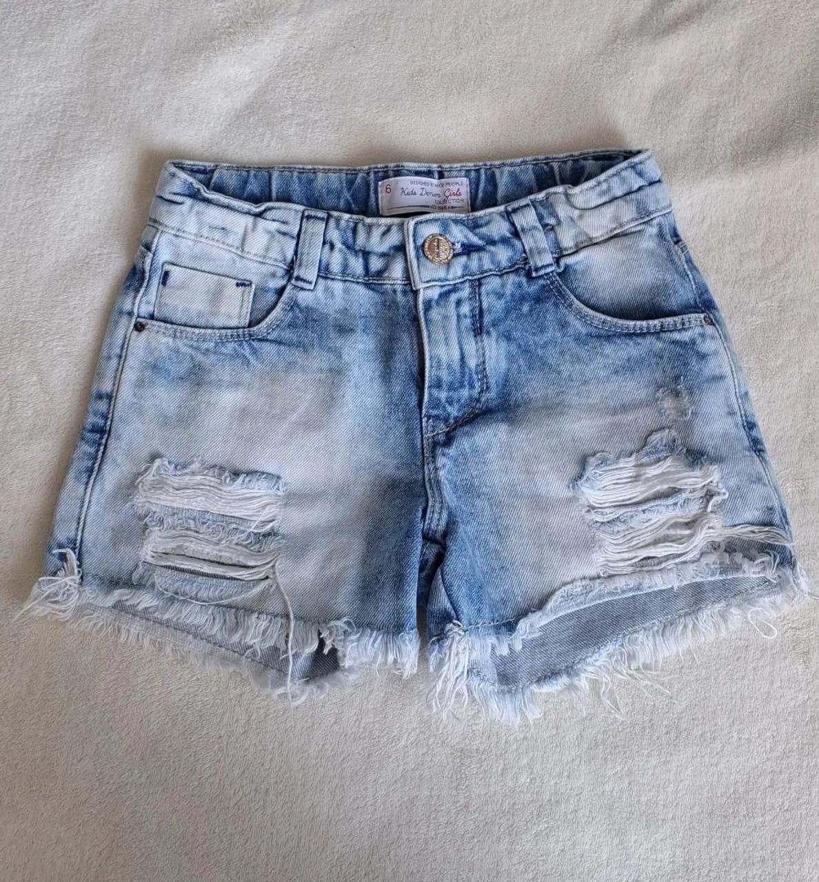 short jeans 6 anos
