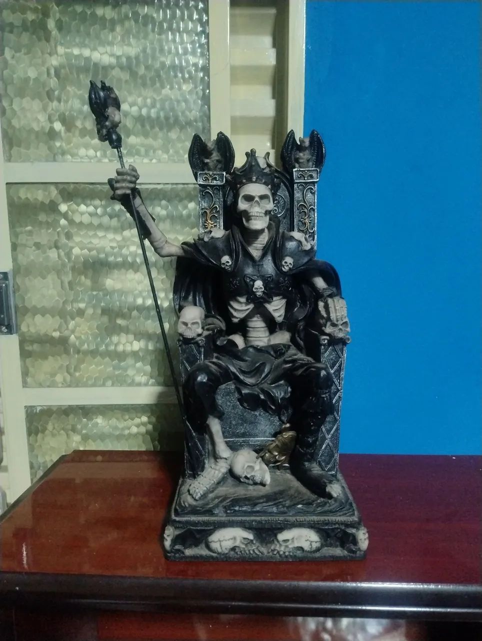 Miniatura Skeleto estátua 