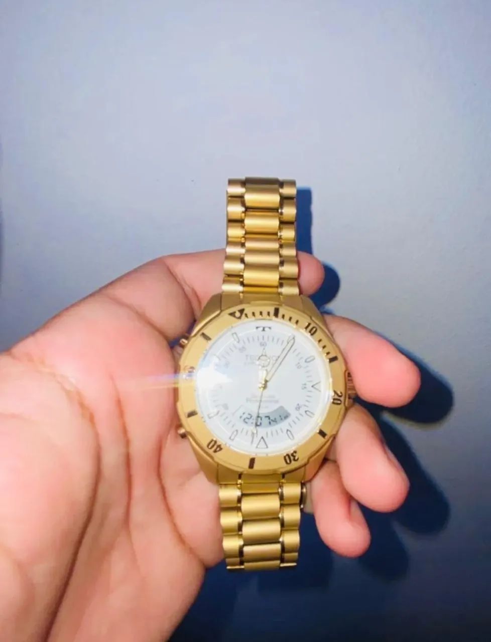Relógio dourado TECHNOS  - Foto 5