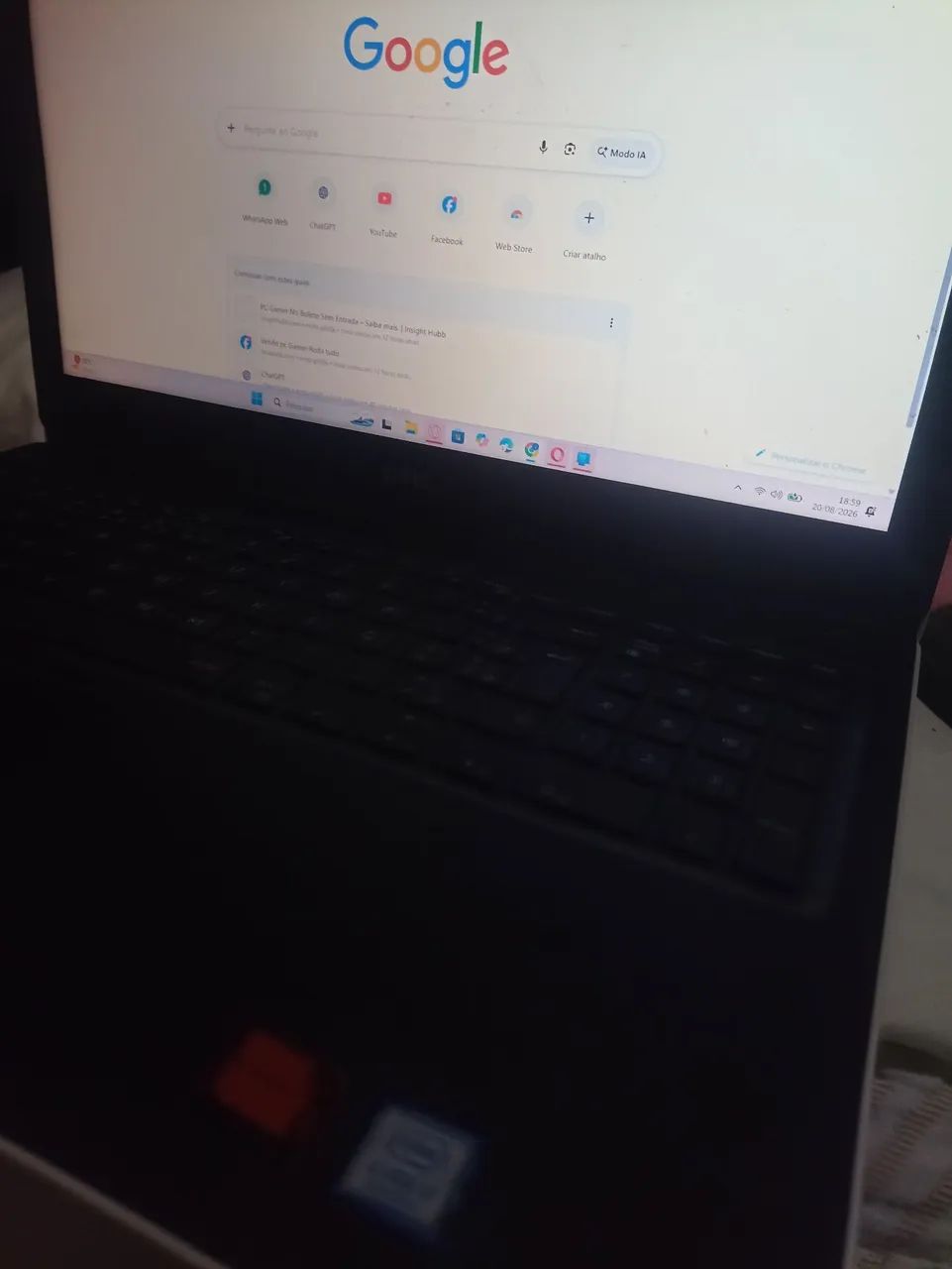Notebook Dell Inspiron i7 8 geração SSD  - Foto 2