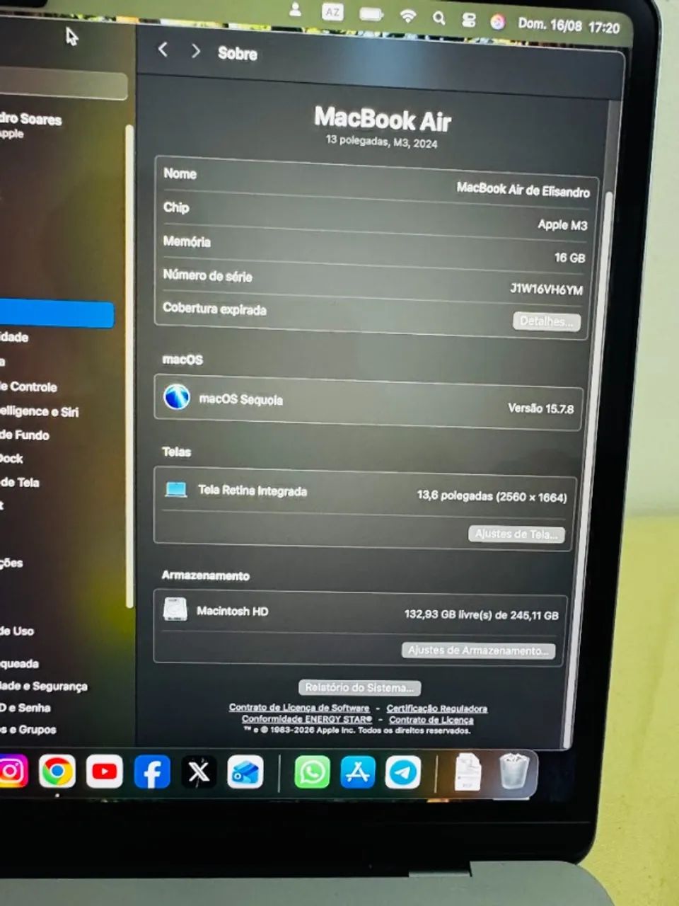 ? MacBook Air 13,6? com chip Apple M3 ? modelo 2024 - Foto 3