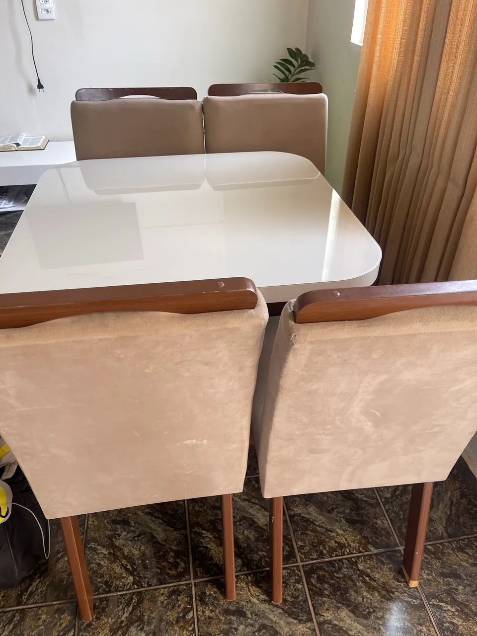 Mesa jantar 4 lugares com cadeiras - Foto 2