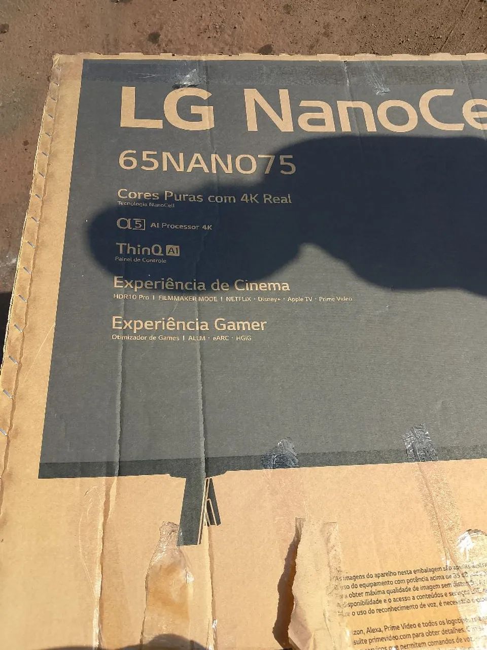 Tv nanocel  lg75 polegadas trincado 