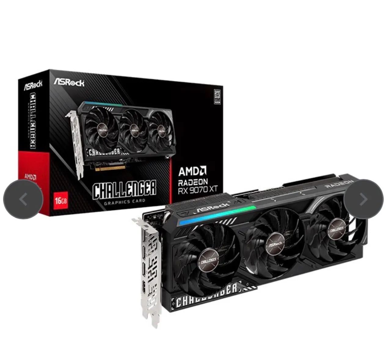 Placa de vídeo RX 9070 XT Asrock