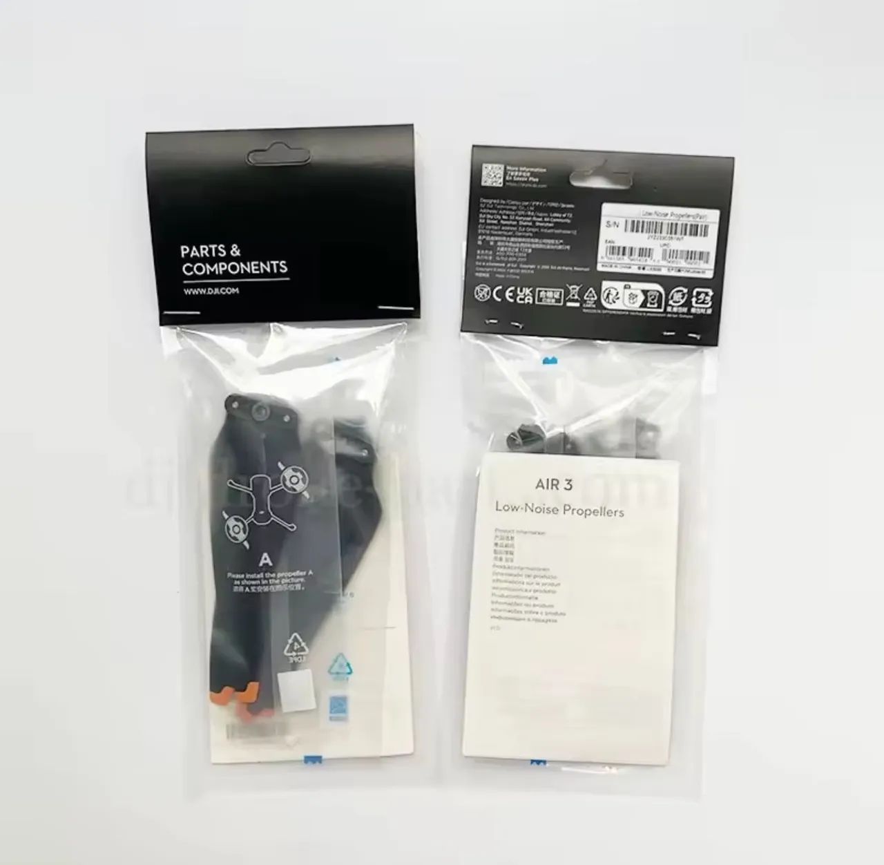 1 par de Hélices originais DJI Air 3 / 3S  - Foto 2