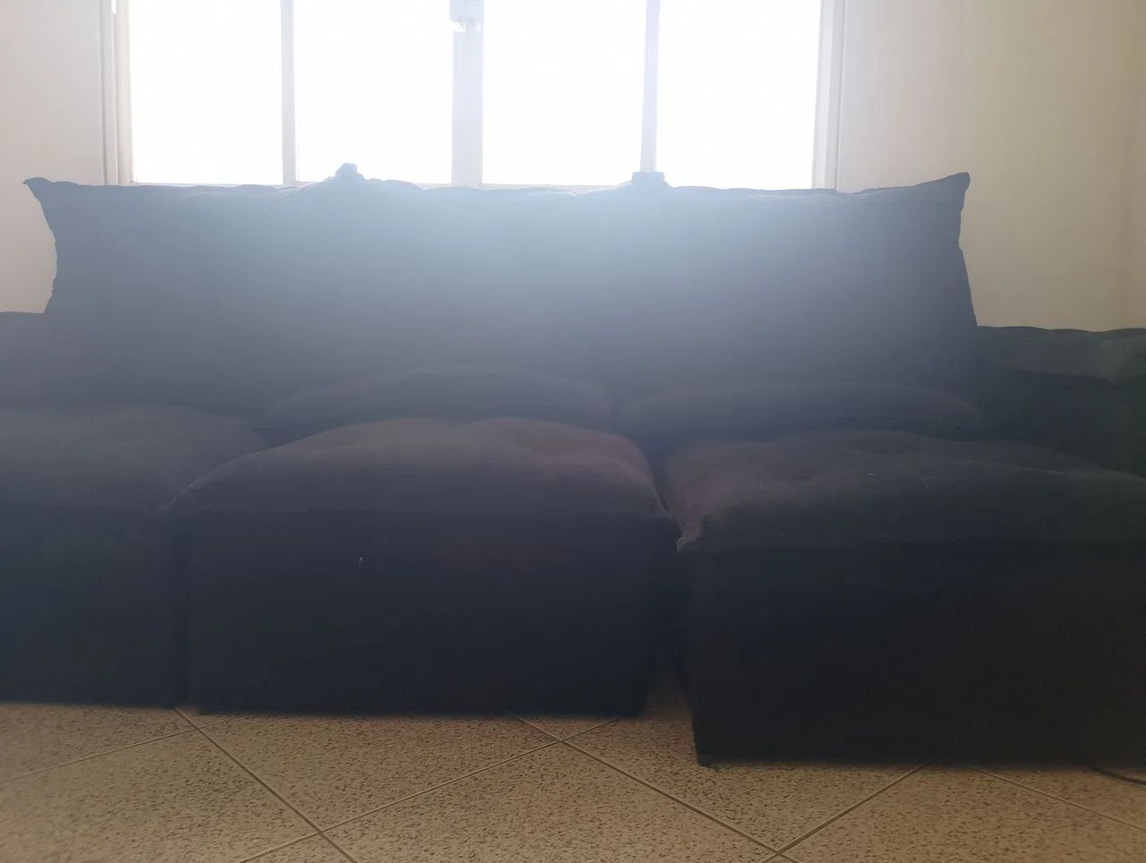 Sofá preto retrátil  - Foto 4