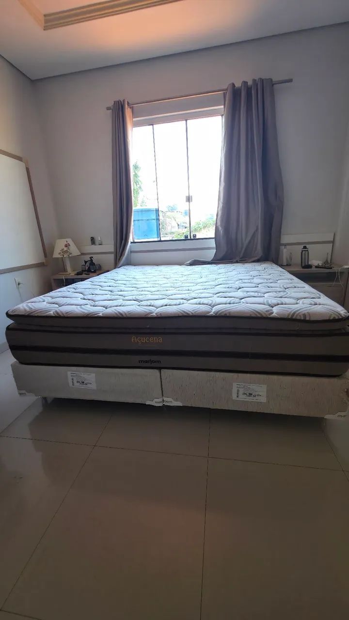 CAMA KING SIZE COM A BASE - Foto 2