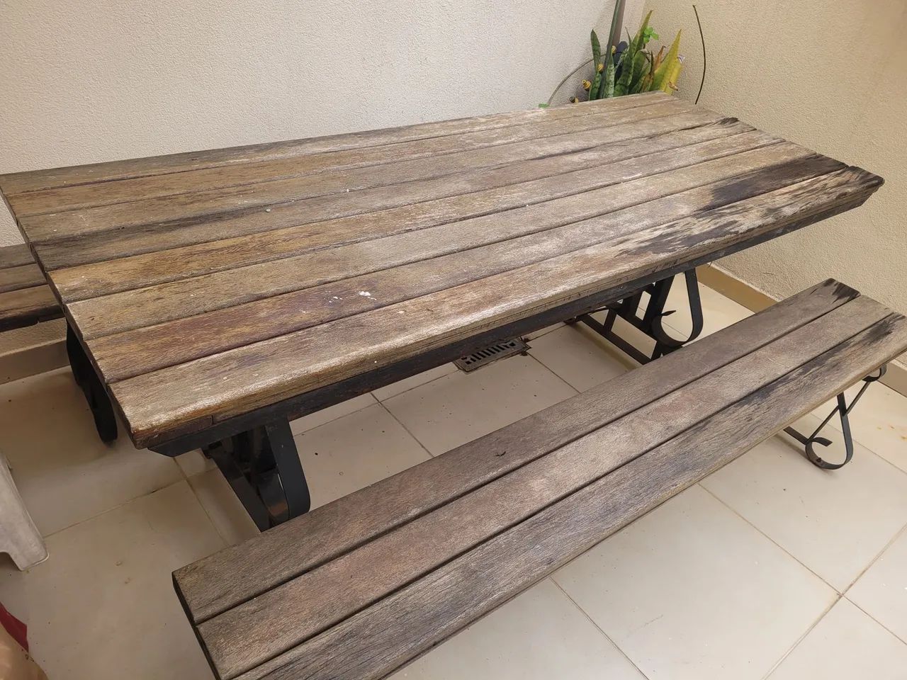 Mesa jardim com bancos - Foto 2