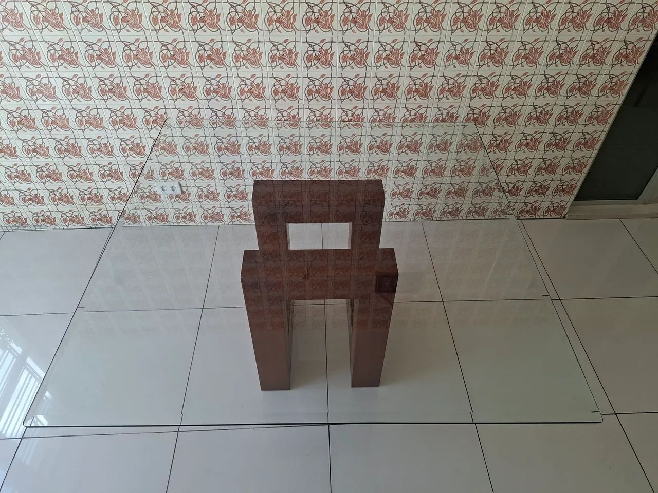 Mesa com tampo de vidro - Foto 4