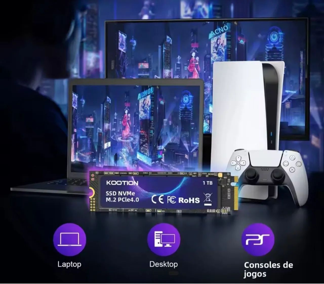 SSD KOOTION X16 PLUS 1TB (ps5/pc/notebook)