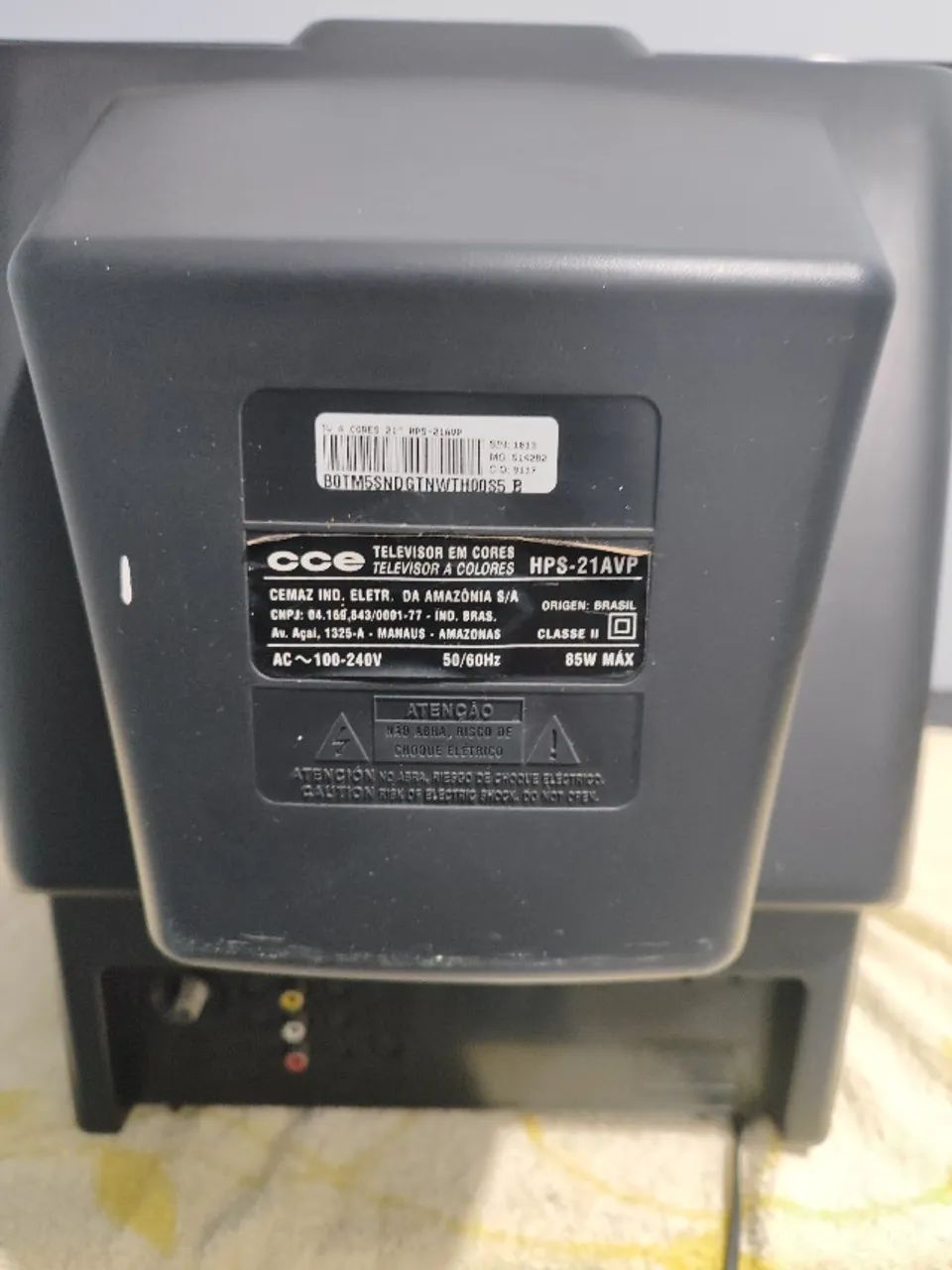 TV CCE 21" HPS 21AVP - Entrada AV - Foto 5