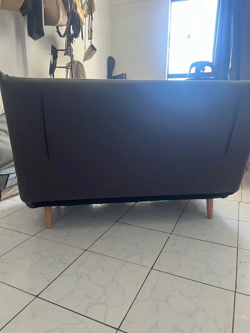 Vendo Sofá Cama na cor cinza, novo - Foto 4